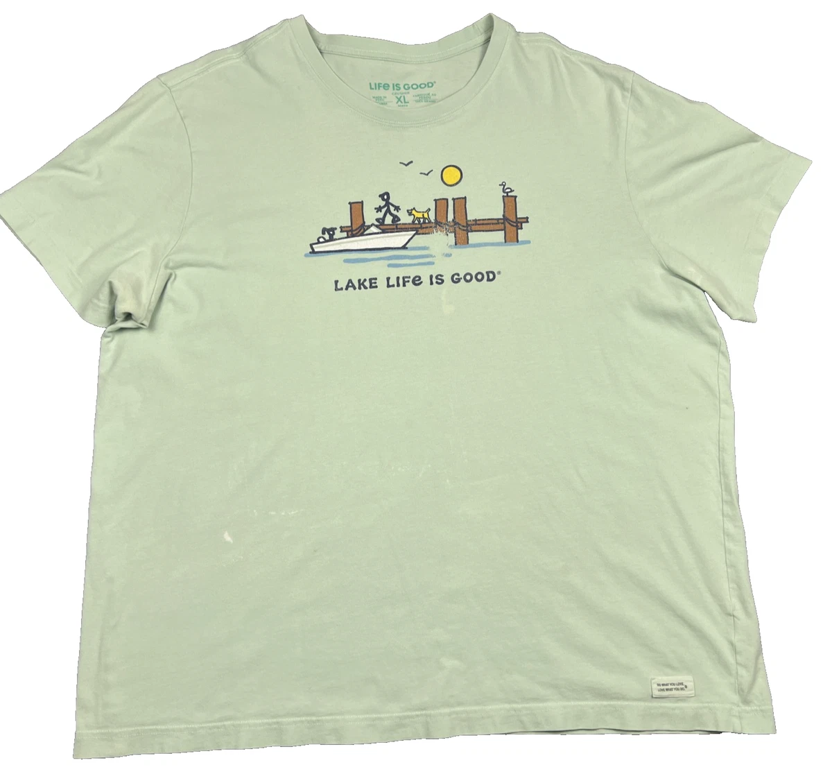 Life is Good T-shirt graphique Vintage Crusher pour homme Hike Vista, Gris chiné, Moyen Life is Good T-shirt graphique Vintage Crusher pour homme Hike Vista, Gris chiné, Moyen