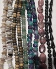 10 strands Lot-Jade--Hematite-Jasper-Rhodochrosite-Shell-AAA903 — photo 1