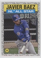 2021 Topps 1986 All-Star Baseball Platinum Anniversary 63/70 Javier Baez 00ep