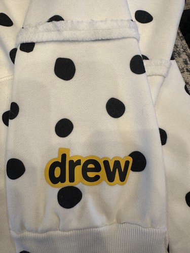 Drew House LARGE Polka Dot Mascot Deconstructed Hoodie NWT (Sz L) - Picture 3 of 7