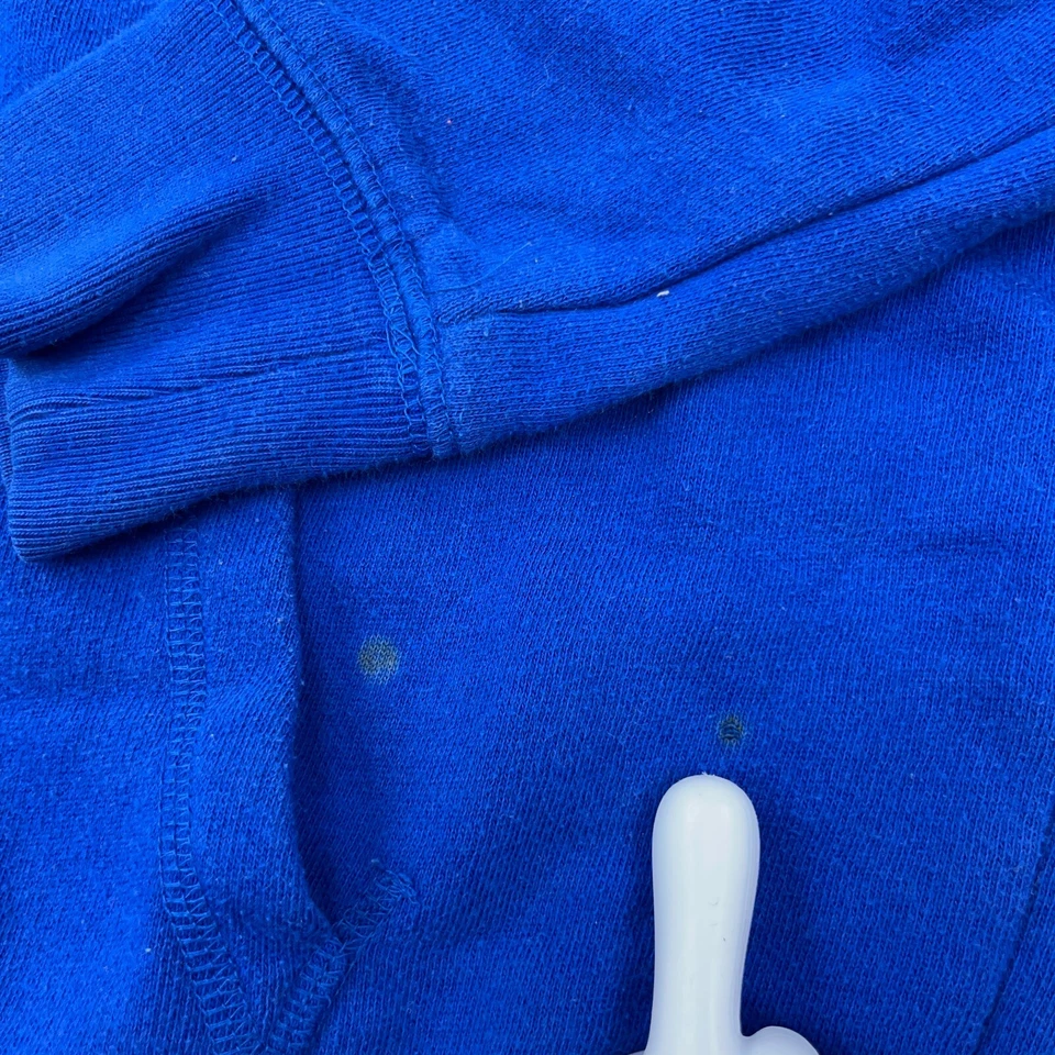 Moletom Victoria Secret rosa com capuz feminino pequeno azul soletrar A41* - Imagem 3 de 4