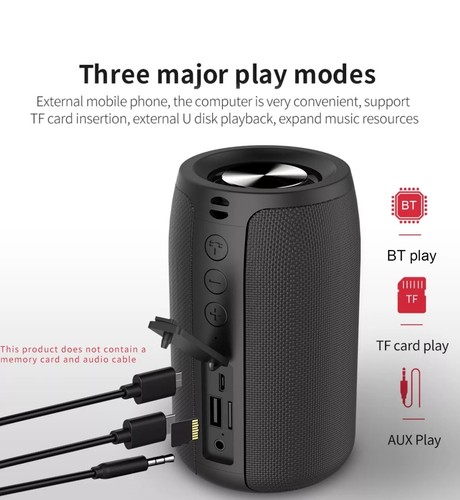 ๐ซ ZEALOT - Portable Wireless Bluetooth 5.0 Speaker - Indoor/Outdoor - Subwoofer - Picture 8 of 14