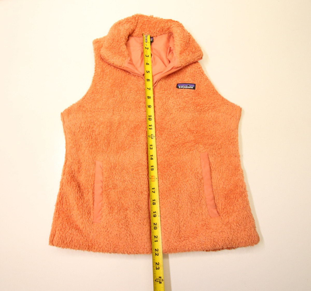 Patagonia Los Gatos Sherpa Pile Fleece Vest Womens Small Mock Zip