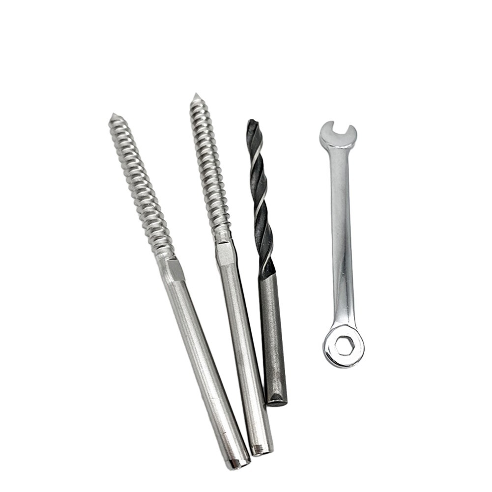 QUARKZMAN Gewindestange 5/8-11 - 2 Stück 304 Edelstahl 122mm Für Möbelmontage