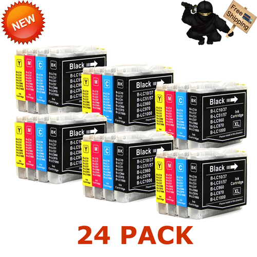 24 PACK LC51 LC57 Ink Cartridge for Brother MFC3360C MFC440CN MFC