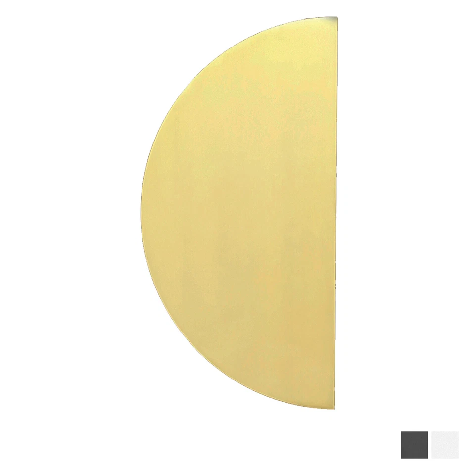 Austyle Half Moon Entrance Door Pull Handle Pair 300mm Matt Black 53993