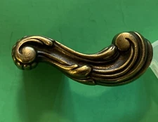 Brass French Provincial antique hardware drawer pull cabinet handle 3/4"center