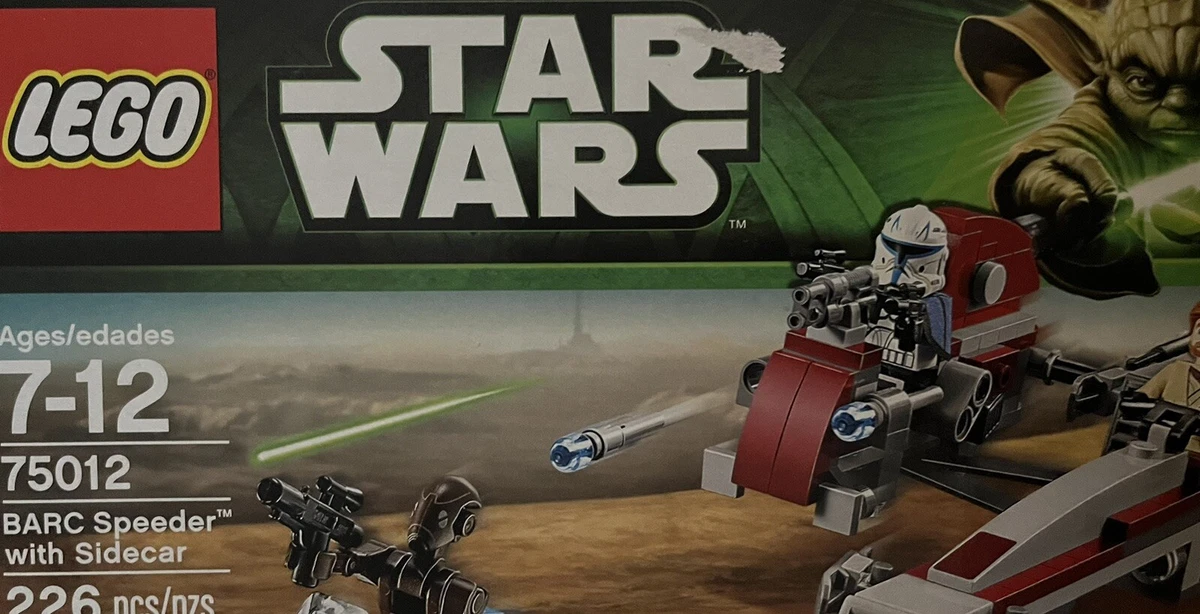 CAPTAIN REX Lego Barc Speeder W/Sidecar OBI-WAN StarWars 75012 Original Lego