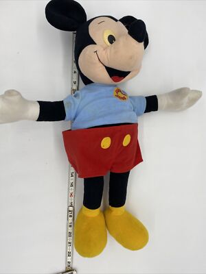 DISNEY Vintage 1988 Mickey Mouse PULL STRING TALKING PLAYSKOOL 22