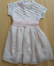 Vintage 60s Little Girl Size 7 double layer chiffon party flower girl dress