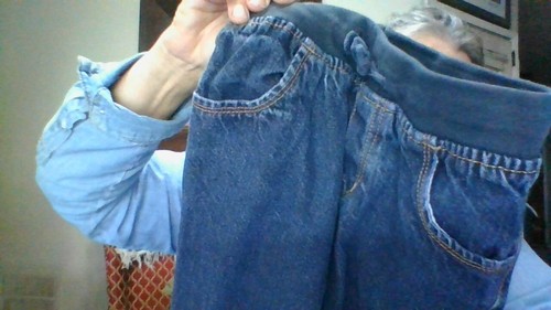 Gymboree boys 5 dark-wash Pull-On Jean elastic waist GOOD pre-owned condition - Picture 4 of 9