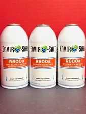 R-600a Refrigerant with 7/16" Self Sealing K28 6 oz Case: 3 cans