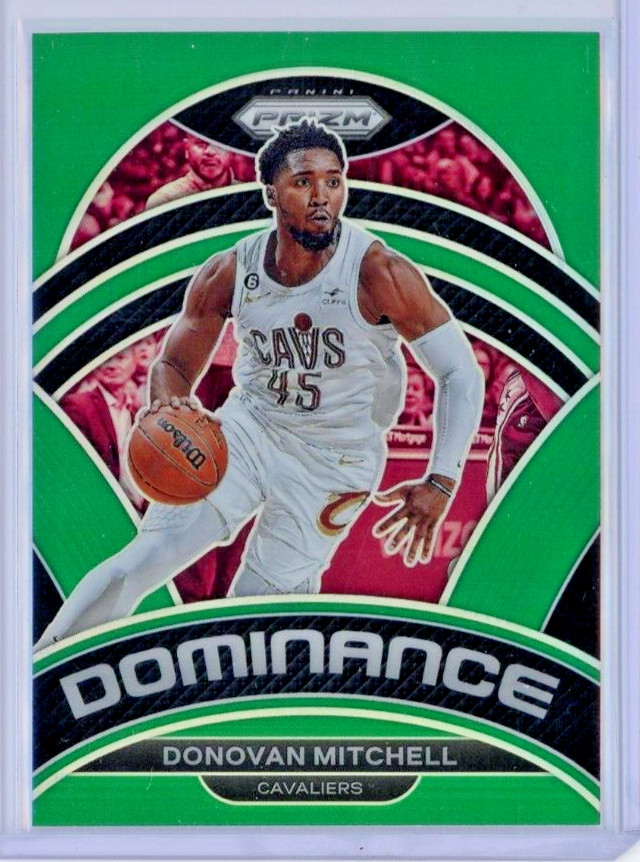 2022-23 Prizm Dominance Green #14 Donovan Mitchell - Cleveland Cavaliers - MINT