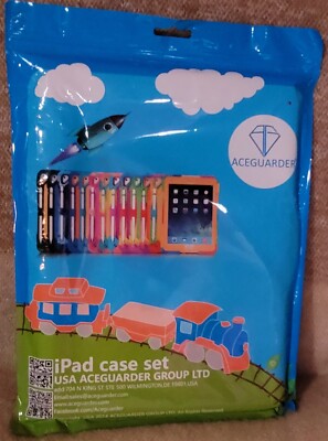 Aceguarder  iPad Case Set iPad Pro 10.5/Air 10.5/7th Gen 10.2 Rainbow Pink New!