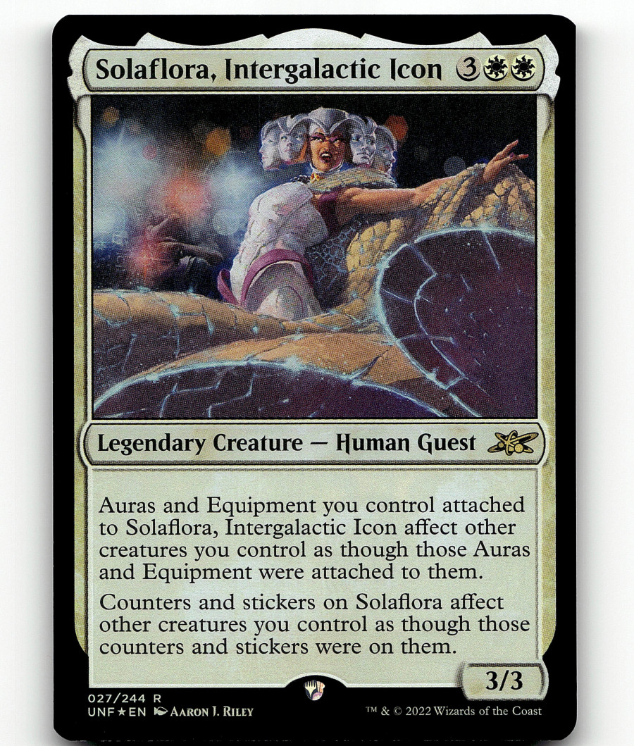 MTG Unfinity Solaflora, Intergalactic Icon 27 Foil Rare