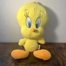 Looney Tunes Fetch For Pets Tweety Bird Soft Toy Embroidered Eyes Squeaky