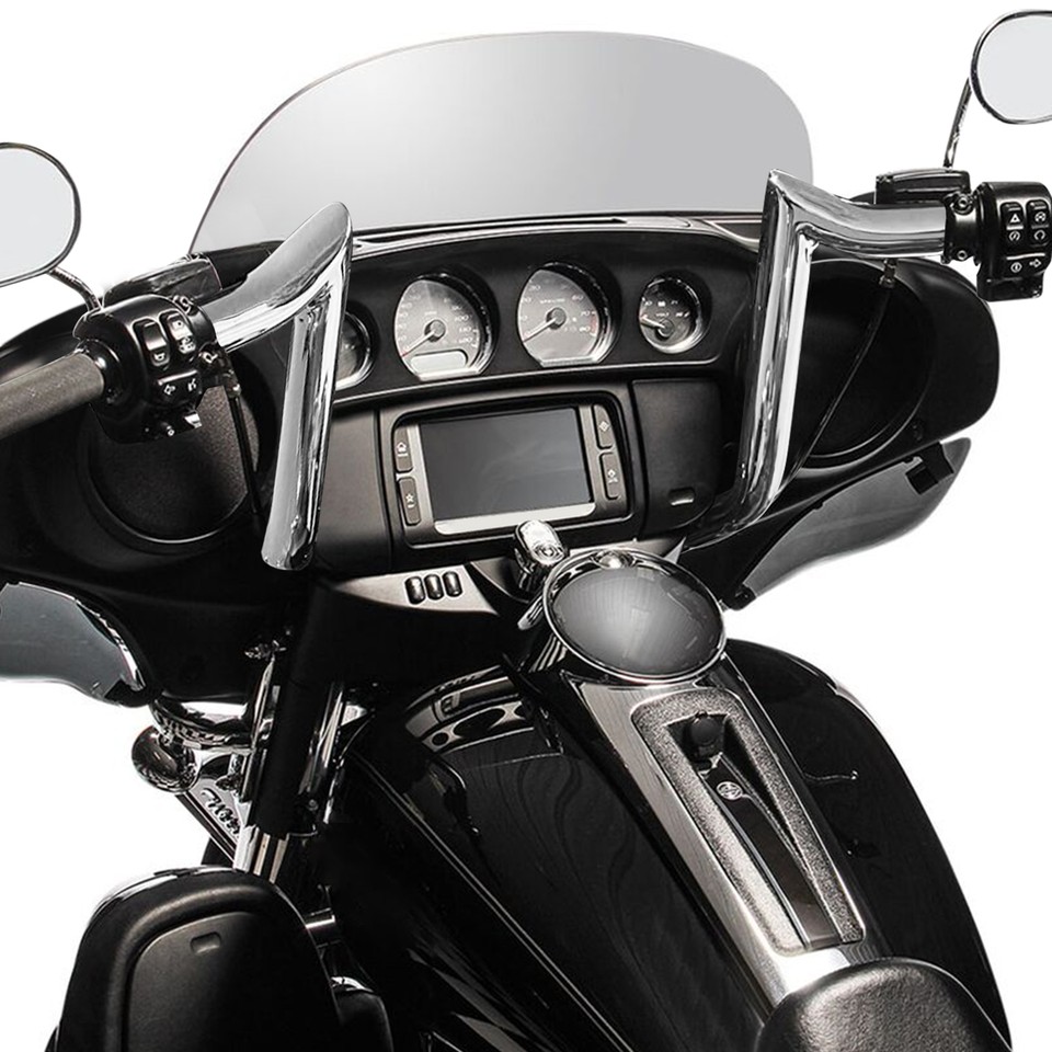 PREWIRED 12" Meat Hook Handlebar For Harley Electra Glide Street Glide