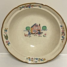 1- Bowl 6 3/4" by International Tableworks Heartland Village 105 MILK CREAM sign
