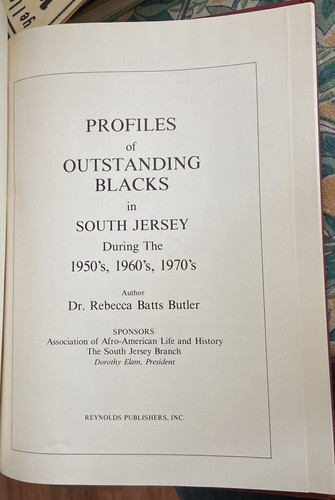 SIGNED Profiles of Outstanding BLACKS in South New Jersey 1950’s 1960’s SCARCE! - Picture 4 of 8