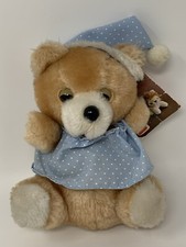 Russ Berrie Luv Pets Snoozy Teddy Bear Plush Stuffed Animal Sleep Pajamas 1979