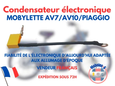 Condensateur électronique mobylette AV7/AV10/piaggio prêt à l'emploi - Bild 1 von 3