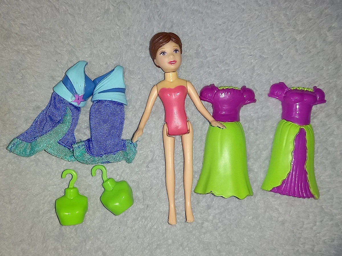 Polly Pocket mini Barbie type Doll MAGNETIC clothes good condition Mattel