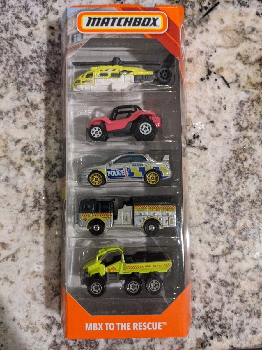 カーズ 5BOX Mattel C1817 Matchbox 5 Car Toy Set MBX To The Rescue MBX Rescue