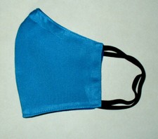 Face Mask Wire Adult Lt Dk Blue