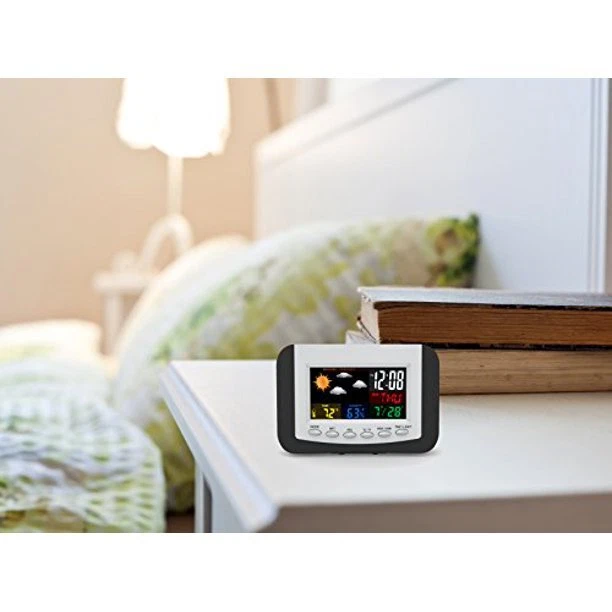 Tech Tools Weather Station Alarm Clock with Large Easy Read Full Color Display - Image 2 of 3