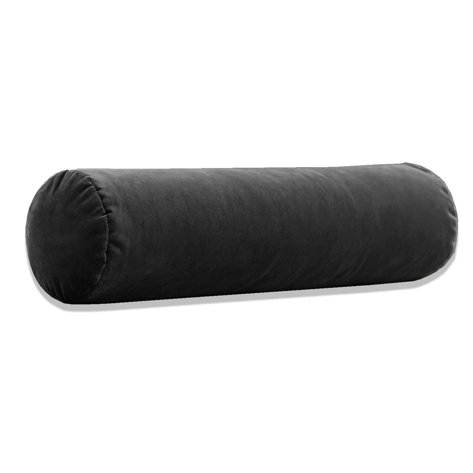 Bolster Velvet Cushions with Covers Yoga Neck Relaxing Sofa Indoor Patio, Rattan