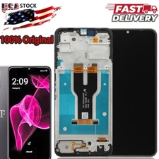 OEM LCD Touch Screen Digitizer Assembly + Frame For T-Mobile REVVL 6X 5G USA