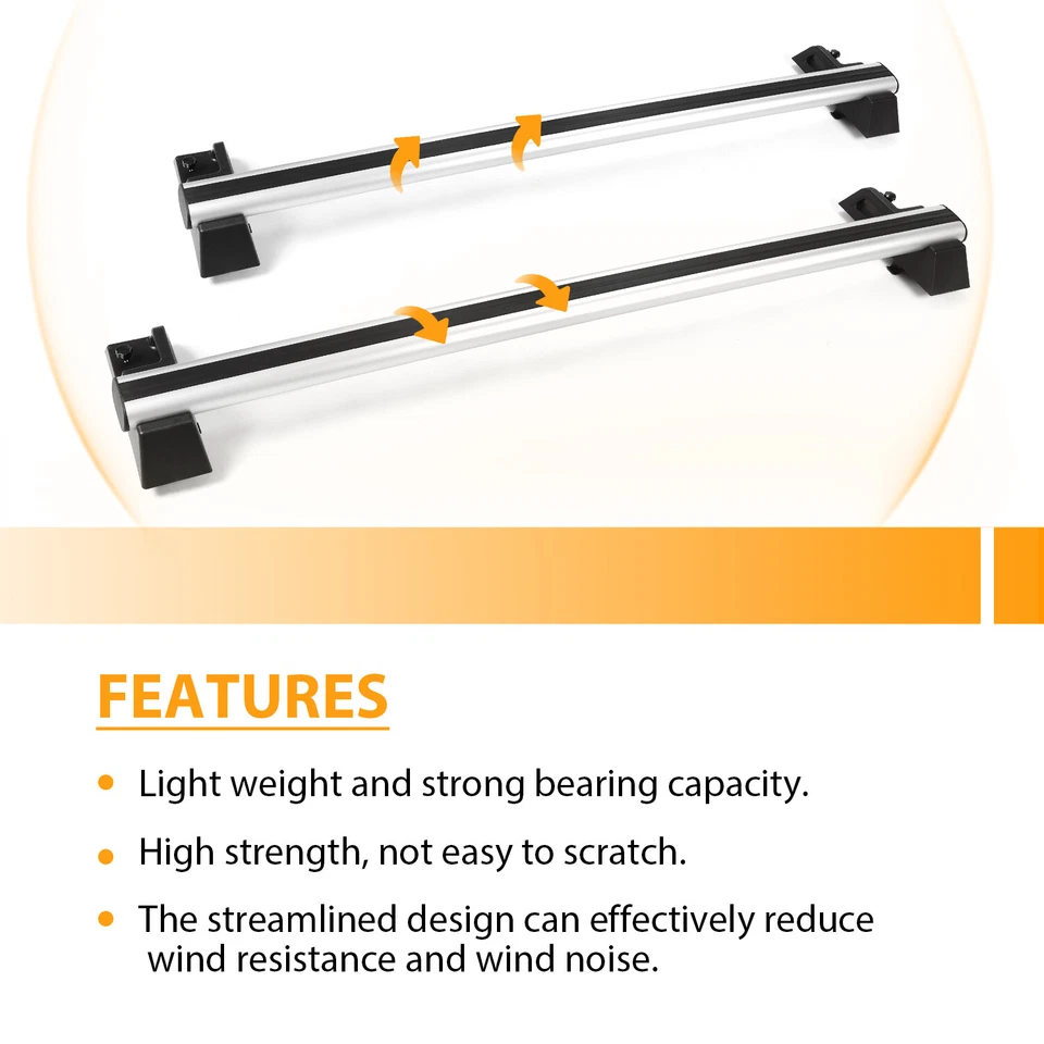 Portaequipajes barras transversales portaequipajes 220 lb estilo de fábrica para Hummer H2 2003-2009 Foto 4 de 4