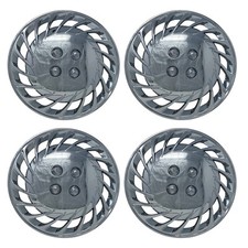 New Universal 4 Pc Chrome 14 Hub Cap 808 Set Style Snap Clip On Hub Cap New Universal 4 Pc Chrome 14 Hub Cap 808 Set Style Snap Clip On Hub Cap