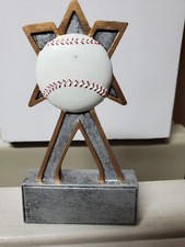 Baseball trophy or award, about 5.5" tall, engraving included, limited quantity