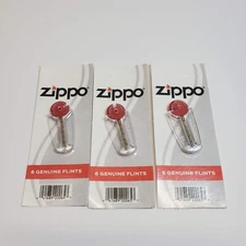 Lot of 3 Zippo Flints 3 x 6 18 total sealed