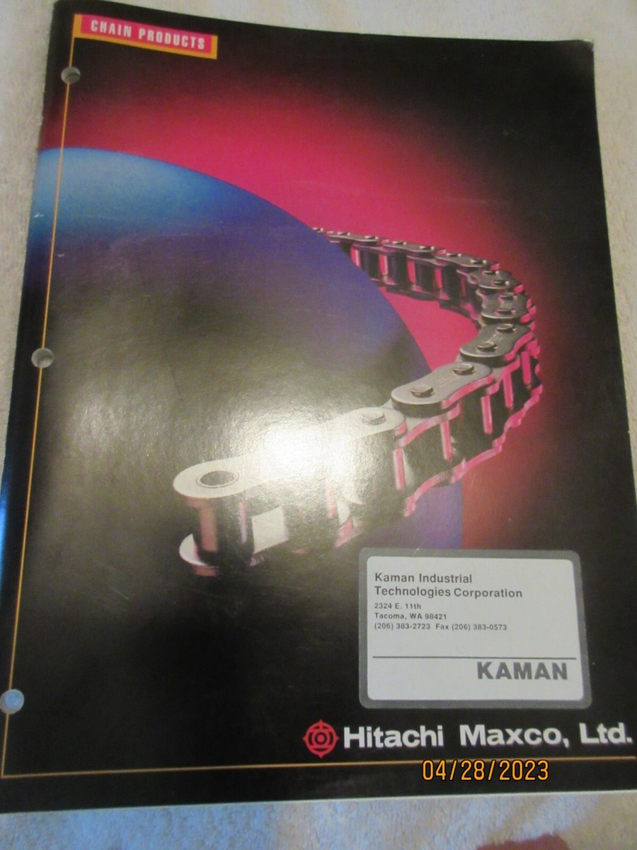 1993 Hitachi Maxco Kaman Industrial Chain Products catalog