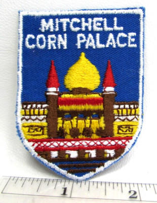 Vintage Mitchell Corn Palace Jacket Patch Badge South Dakota SD Travel Souvenir