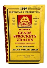 1950 Union Gear Sprocket Co Catalog Gears Sprockets Chains Atlas Roller Chain