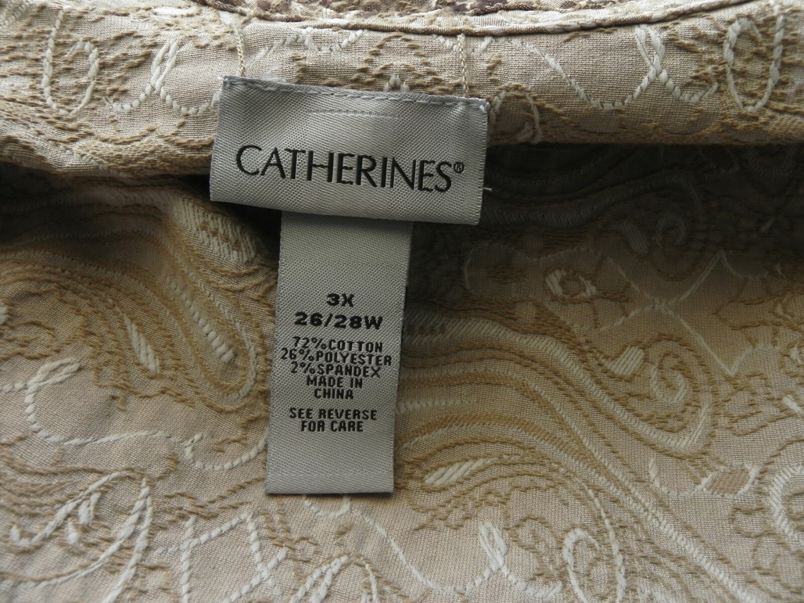 Catherines Reversible Lightweight Jacket Open Emb… - image 9