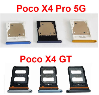 For Xiaomi Poco X4 GT X4 Pro 5G Sim Card Tray SIM Card Slot Micro SD Card Reader