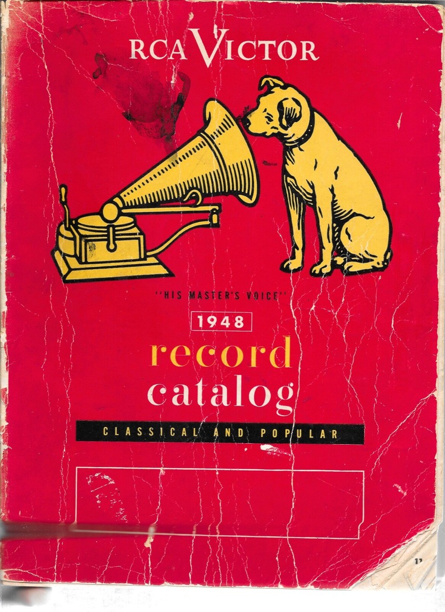 1948 RCA VICTOR 1948 RECORD CATALOG (Creases, damage to cover
