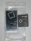 VALCAMBI SUISSE 1 KILO .999 FINE SILVER CAST WITH ASSAY IN HARD PLASTIC CASE