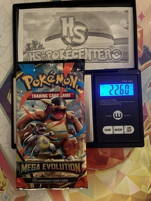 (HEAVY) 22.60g Pokemon TCG Mega Evolution Booster Pack (SEALED) 