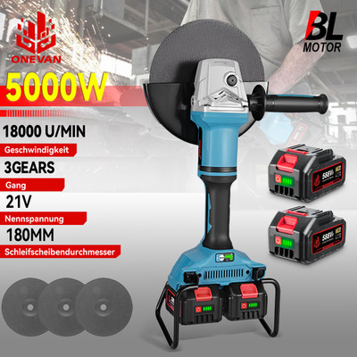 180mm Winkelschleifer Akku Trennschleifer Schleifmaschine Flex Für Makita18V Neu