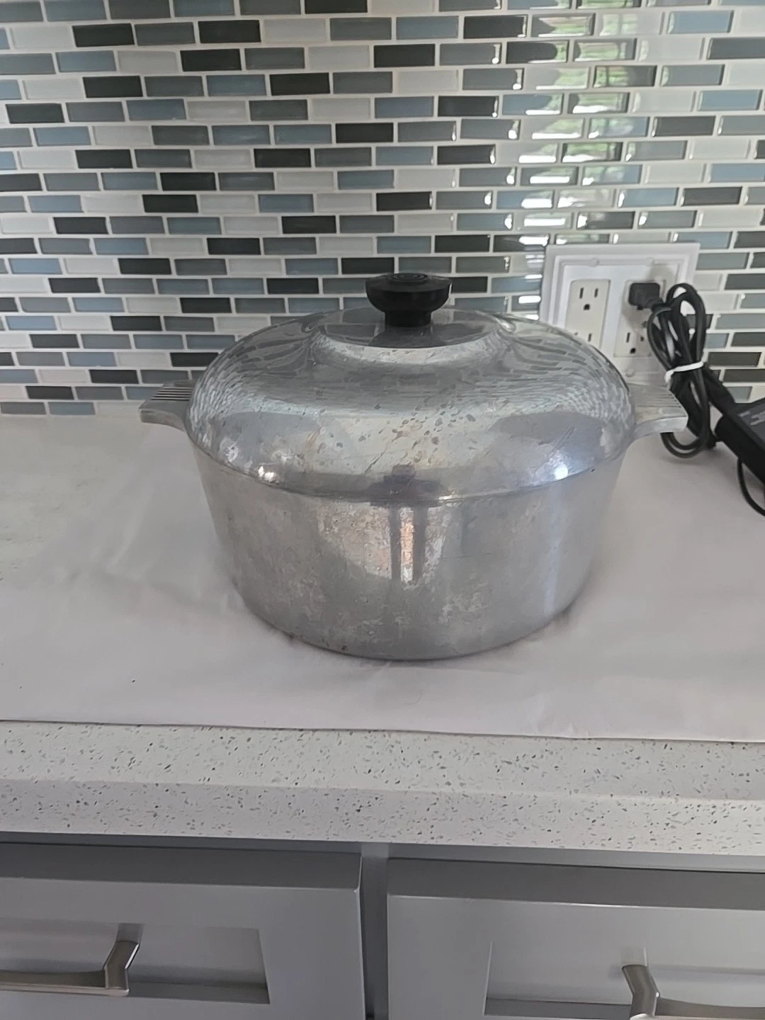 Vtg. Magnalite GHC Dutch Oven Roaster 4248 Aluminum 5 qt 4.7 Liters USA