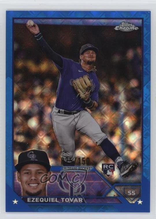 2023 Topps Chrome Logofractor Edition Blue Refractor 25/150 Ezequiel Tovar 0o48