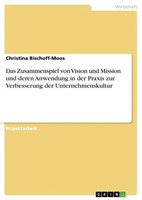 Das Zusammenspiel Von Vision Und Mission Und Deren Anwendung In Der Praxis...