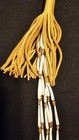 6 Strand Native American Dentalium Shell And Leather Necklace 34" — photo 4