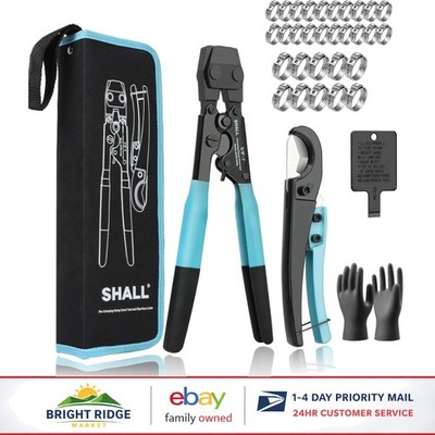 Efficient Pex Crimping Tool Kit for Plumbing Tasks with Comfortable Rubber Grip