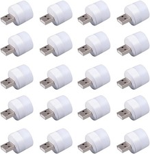 20 Pieces Mini USB Night Light, LED White light Warm
